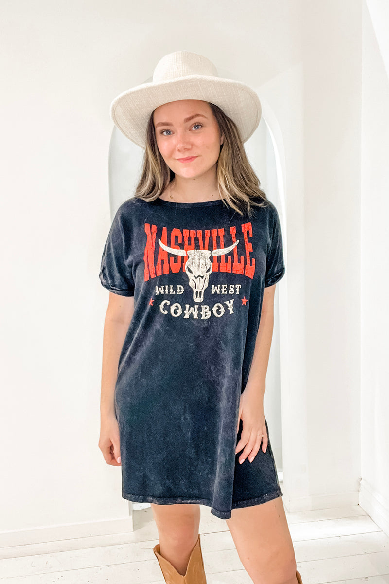 Nashville Cowboys T-Shirt Dress