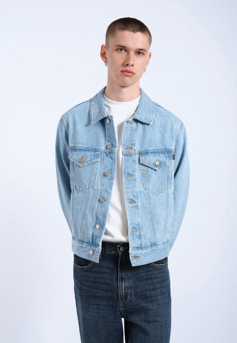 Denim Light Leather Jacket For Summer Joey Trucker Jacket