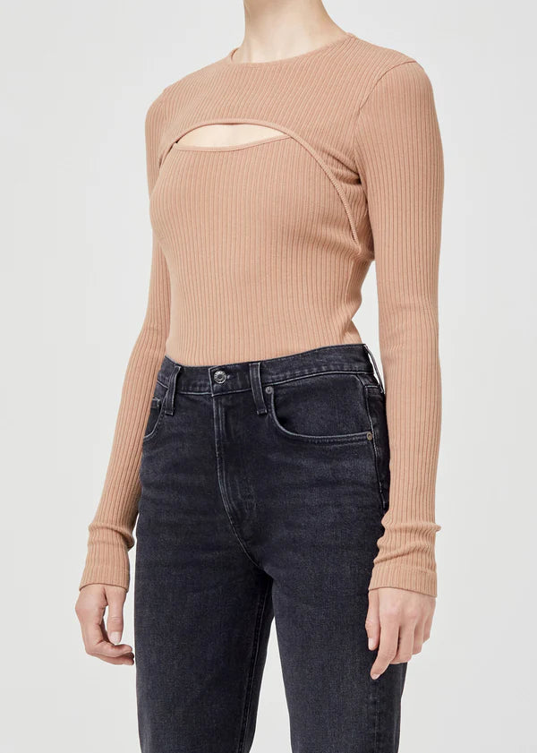 Sweater with chest cut out clearance