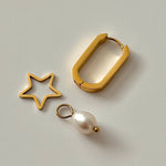 Suha Charm Earrings-Gold