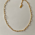 Paperclip Necklace-Gold