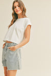 Cuffed Sleeve Tee