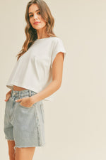 Cuffed Sleeve Tee