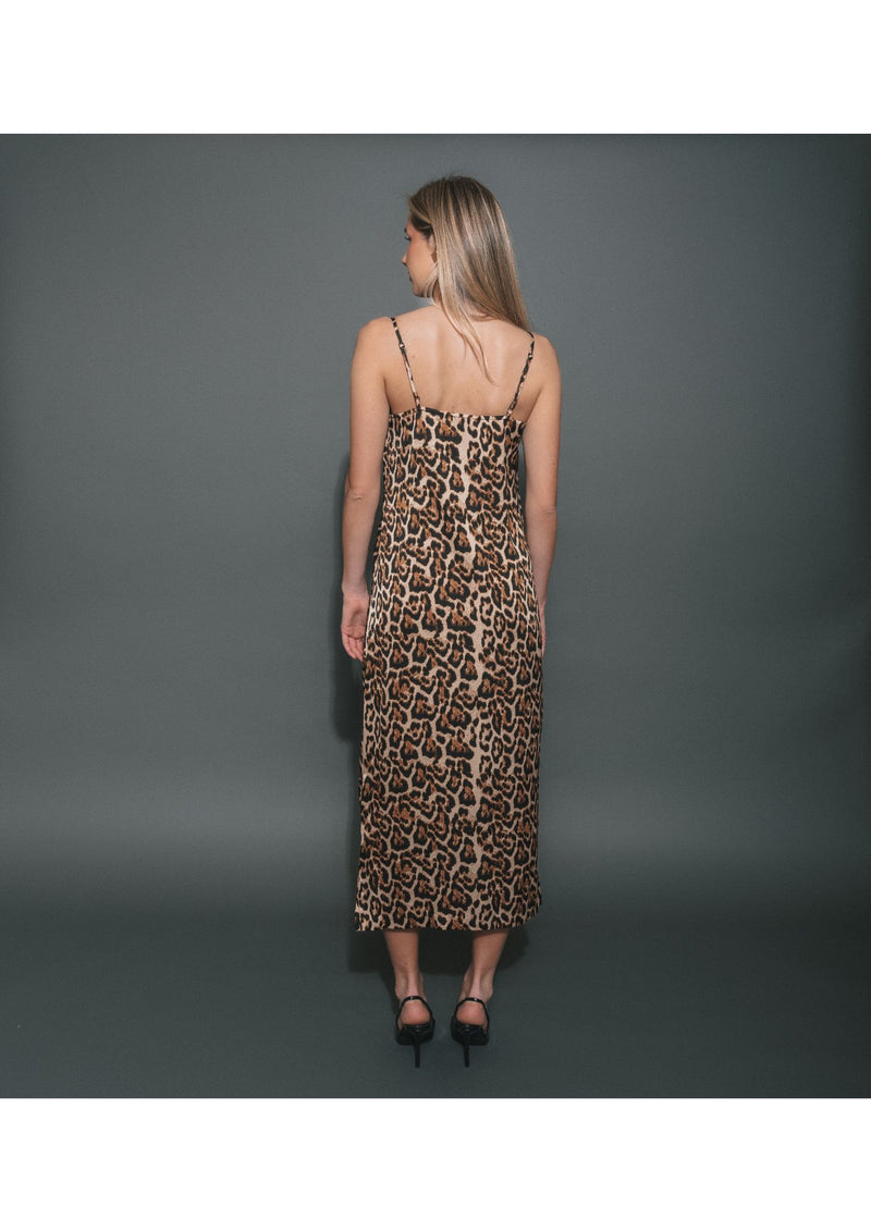 Brunette The Label - Crepe Maxi Dress w/ Cowl Neck