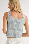 Aloha Reversible Denim Vest