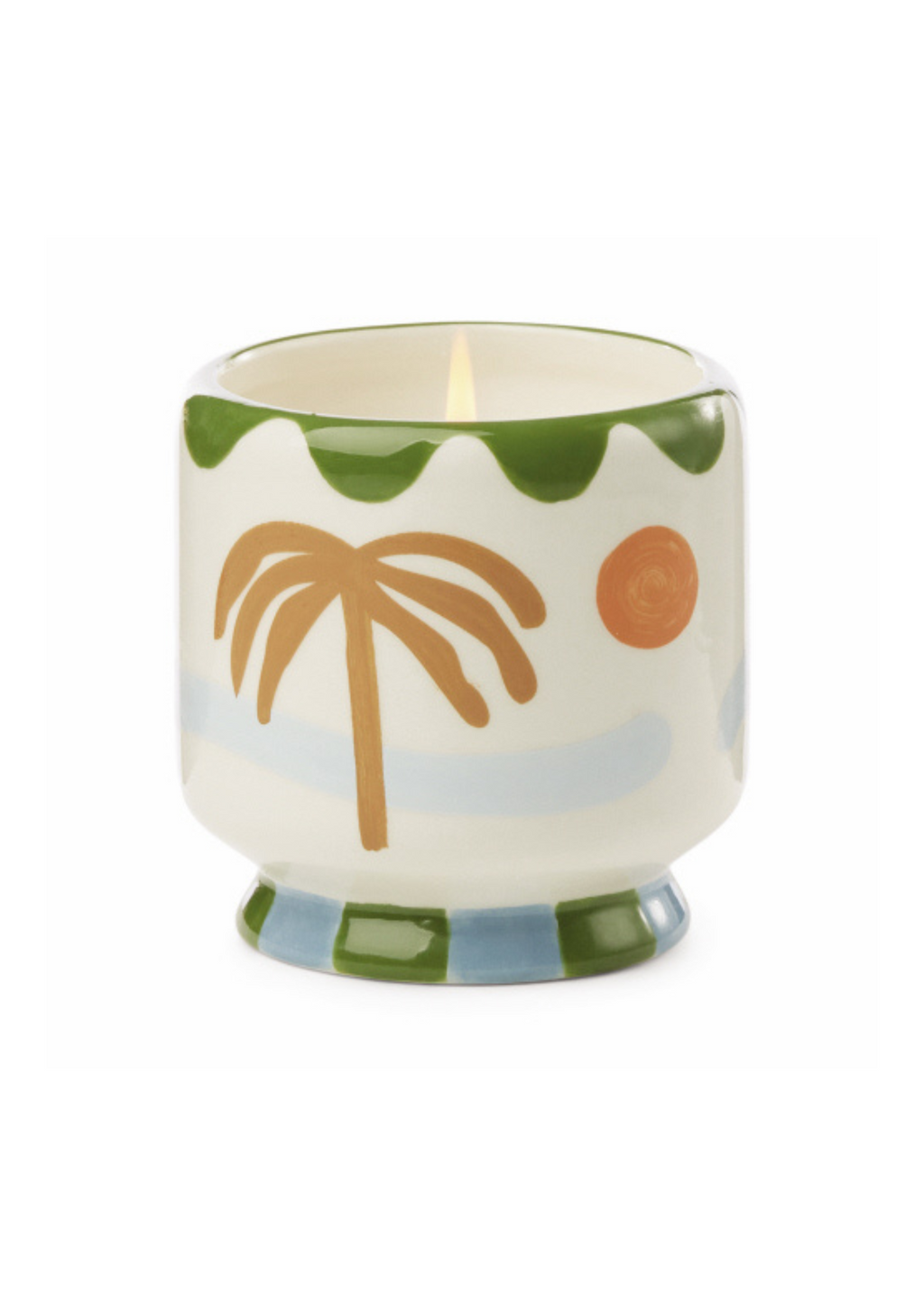 Ceramic Candle - "The Palm"
