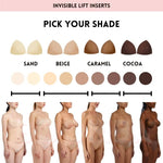 Invisible Lift Inserts: Beige / Medium (fits D to E)