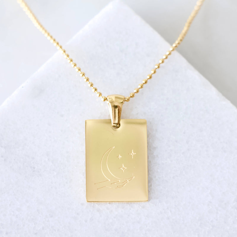 Sun, Moon, Stars Necklaces - Waterproof: STARS