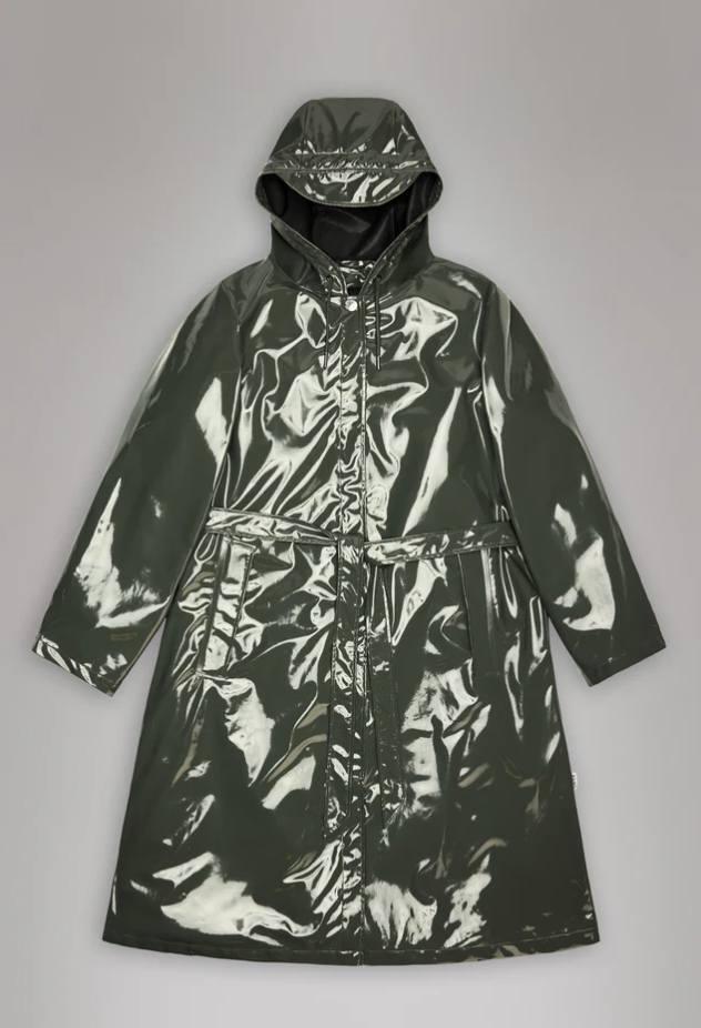 a line long jacket, rains, swamp, waterproof, waterproof jacket, waterproofs, rain jacket, rain coat, green, navy green, dark green, winter, fall
