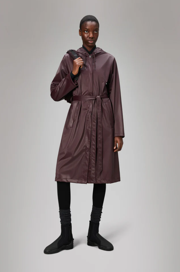a line long jacket, rains, depth, waterproof, waterproof jacket, waterproofs, rain jacket, rain coat, burgundy, purple, winter, fall