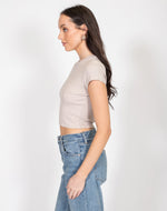 Brunette The Label - Ribbed Cropped T-Shirt