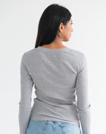 Ribbed Fitted Long Sleeve