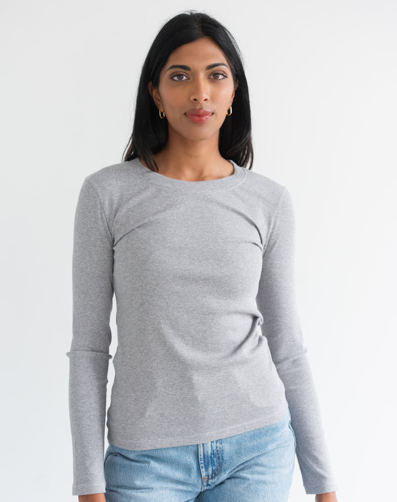 Ribbed Fitted Long Sleeve