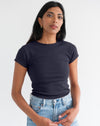 Ribbed Fitted T-Shirt