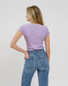 Ribbed Fitted T-Shirt
