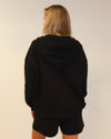 Brunette The Label - Waffle Knit Full Zip Oversized Hoodie