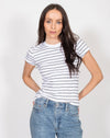 Ribbed Fitted T-Shirt