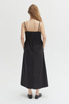 Crescent - Pleated Black Dress