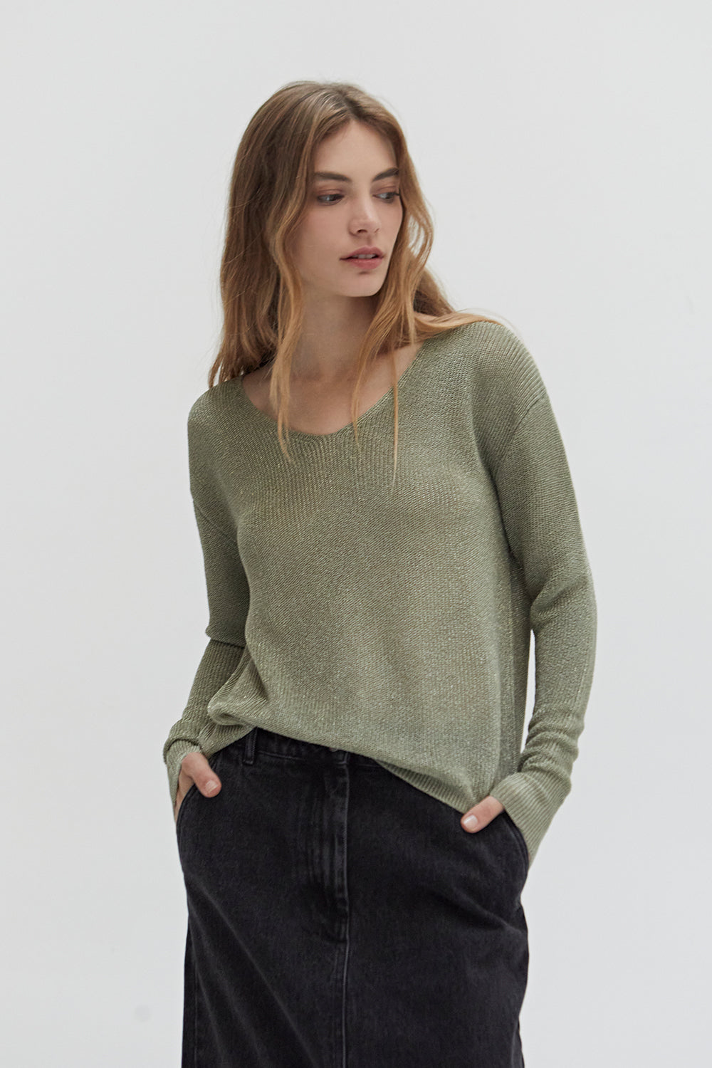 Crescent - V Neck Sweater