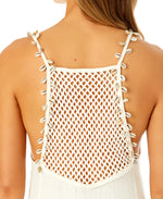 V Neck Shell Strap Dress