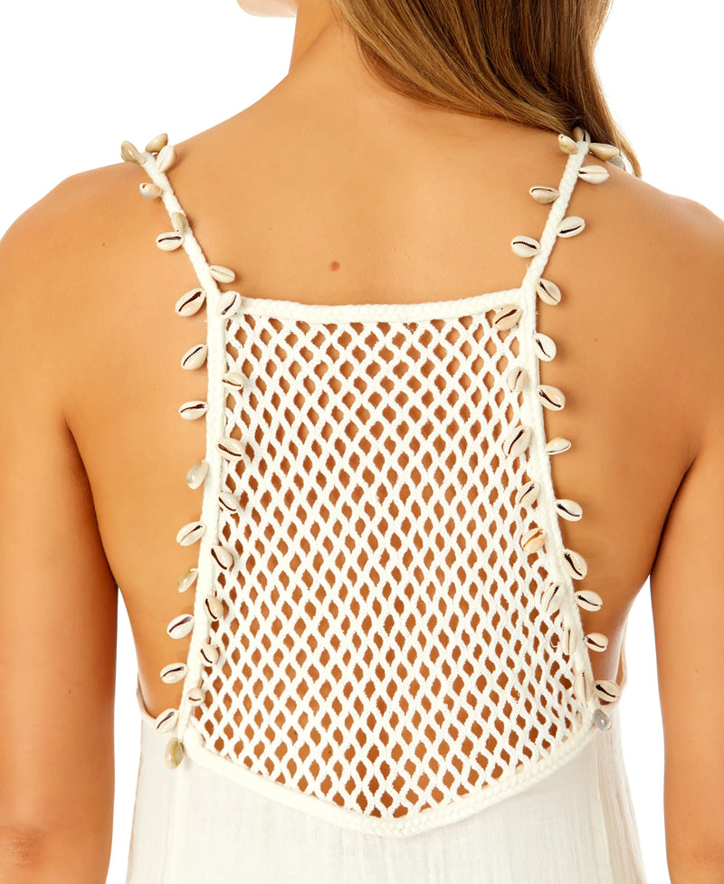 V Neck Shell Strap Dress