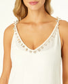 V Neck Shell Strap Dress