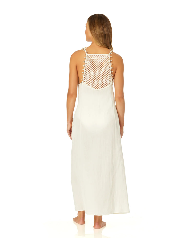 V Neck Shell Strap Dress