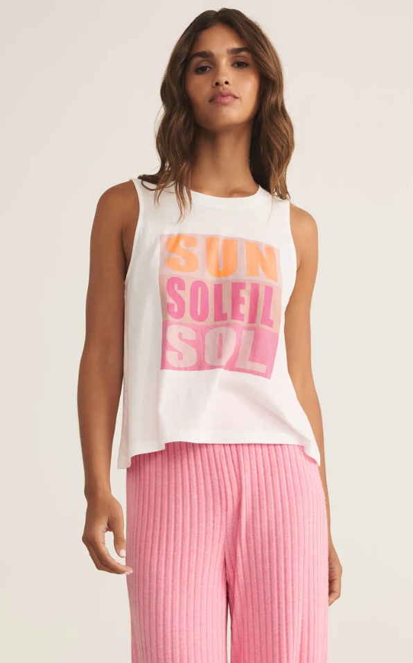 Z SUPPLY - Cote D'Azur Tank
tank top, tank, singlet top, singlet, shirt, top, tee, tops, tees, singlets, tanks, sun, soleil, sol, summer top, summer tee, summer tank, summer shirt, summer clothing, spring, spring clothing,