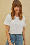 Cotton Jersey Crop Top
tshirt, t-shirt, tee, tee shirt, cotton shirt, shirt, top, crop top, cropped top, cropped tee, cropped t-shirt, cropped shirt, cotton, jersey cotton, dad cotton, dad shirt, summer, spring, casual, white tee, white top, white shirt, 