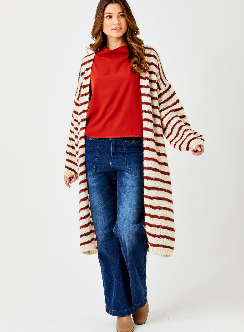 Suzy D Flo Soft Knit Long Cardi