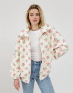 BRUNETTE THE LABEL - Floral Sherpas
sherpa, jacket, coat, teddy jacket, teddy coat, teddy bear jacket, teddy bear coat, teddy sherpa, teddy bear sherpa, zip up, zip, zip coat, zip jacket, floral, floral pattern, floral coat, floral jacket