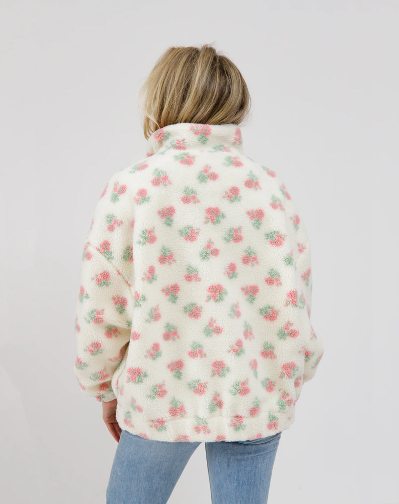 BRUNETTE THE LABEL - Floral Sherpas
sherpa, jacket, coat, teddy jacket, teddy coat, teddy bear jacket, teddy bear coat, teddy sherpa, teddy bear sherpa, zip up, zip, zip coat, zip jacket, floral, floral pattern, floral coat, floral jacket
