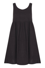 ICHI - Foxa Dress
black dress, maxi dress, dress, summer dress, midi dress, lightweight dress, lightweight maxi dress, lightweight midi dress, black midi dress, black maxi dress, linen dress, black linen dress, black dress, 

image shows a long black maxi linen dress with thick straps and a high-ish waist. 