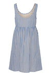 ICHI - Foxa Striped Dress
striped dress, maxi dress, dress, summer dress, midi dress, lightweight dress, lightweight maxi dress, lightweight midi dress, striped midi dress, striped maxi dress, linen dress, striped linen dress, striped dress, blue dress, blue white stripes, blue and white, stripey

image shows the back of a long striped blue and white maxi linen dress with thick straps and a high-ish waist.