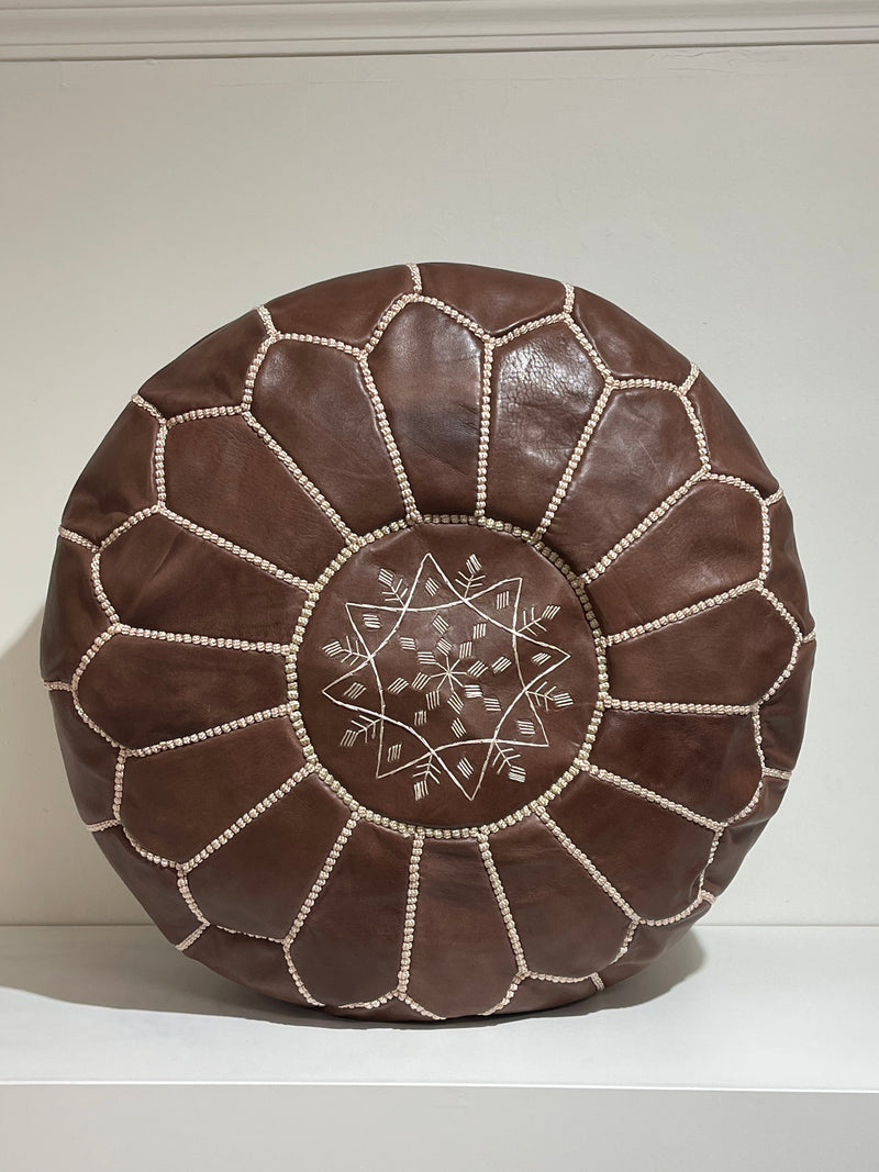 Moroccan Pouf - Dark