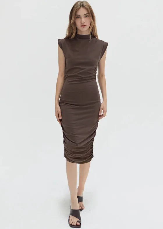 Crescent Ruched Dress