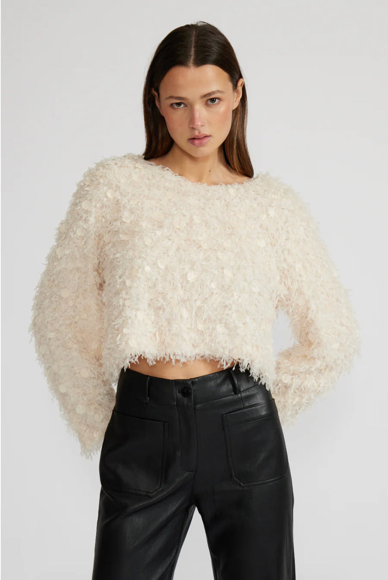 Erna Fuzzy Sweater Top