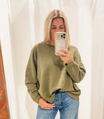 Madeline Crew Neck Drop Shoulder Sweatshirt