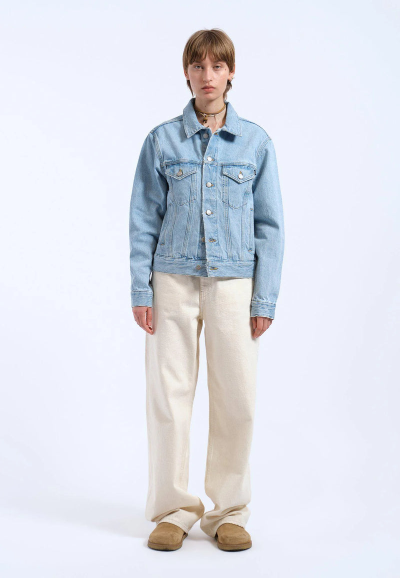 DR DENIM - Joey Trucker Jacket
denim, denim jacket, jean jacket, jeans, denim jean jacket, button up jacket, button up, button jacket, coat, spring jacket, summer jacket, spring outerwear, outerwear, summer outerwear, lightweight, light jacket, lightweight jacket