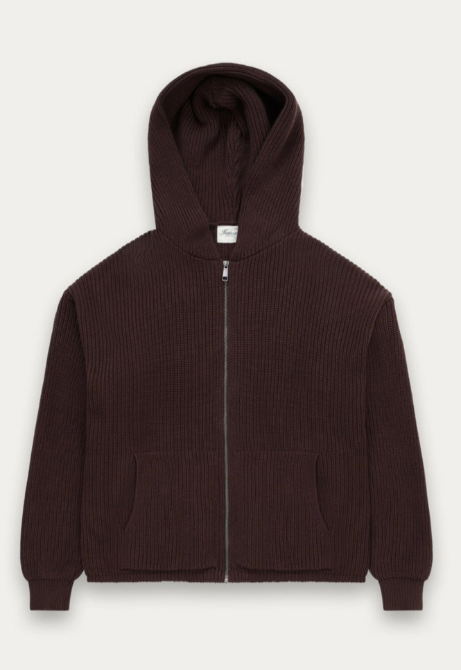 Knitted Zip Hoodie