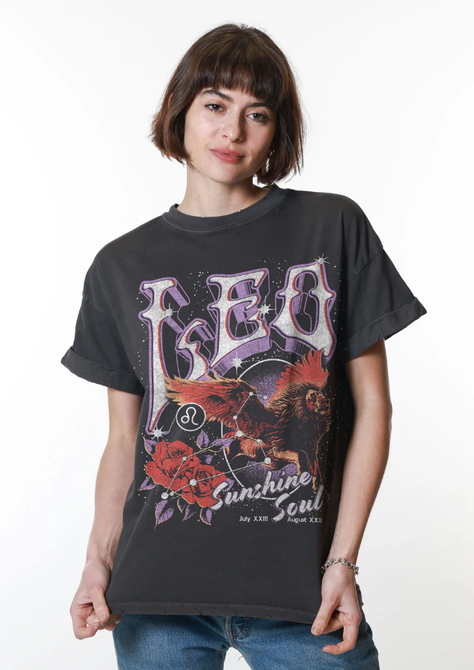 GIRLDANGEROUS - Horoscope Tee
boyfriend tee, tee shirt, tshirt, t shirt, horoscope, star sign, horoscope clothing, theme, themed clothing, boyfriend shirt, boyfriend tee, boyfriend, boyfriend top, oversize, oversized top, star signs, starsign shirt, star shine shirts, star sign tee, horoscope tee, leo top, leo