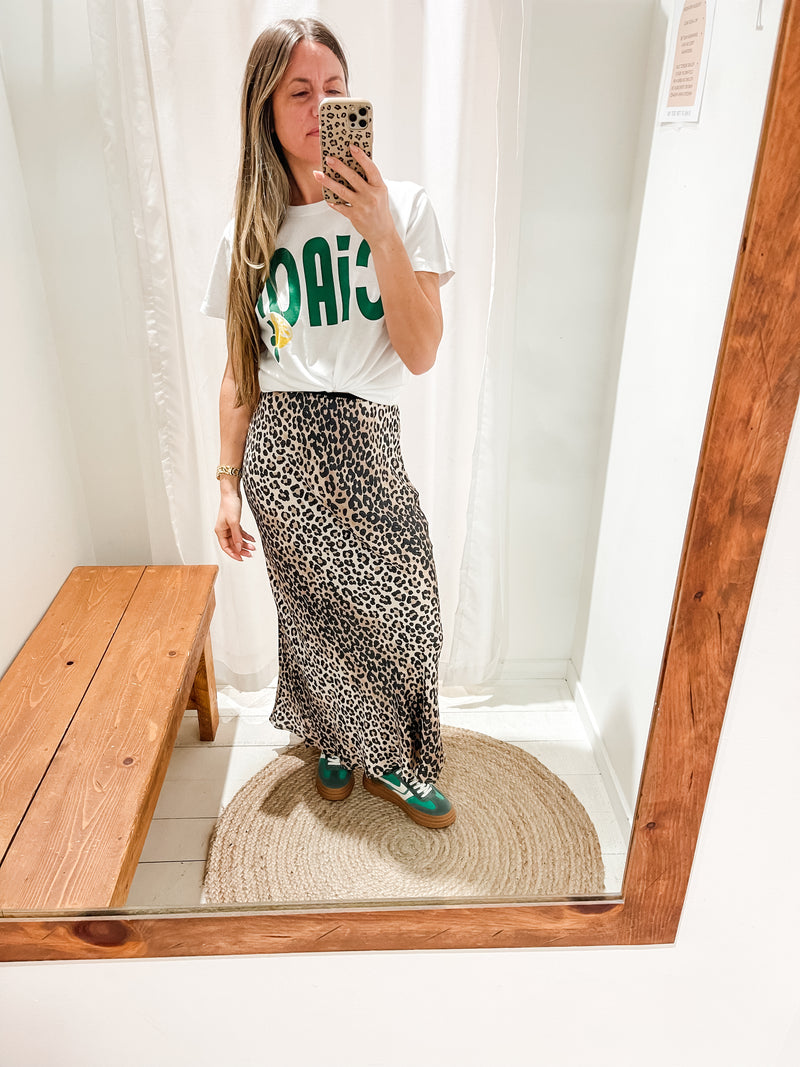 CULTURE - Leona Berna Skirt
skirt, long skirt, midi skirt, maxi skirt, leopard print, leopard, leopard print skirt, cheetah print, cheetah, cheetah print skirt,  mini, midi, maxi, mini skirt, ankle length, ankle skirt, ankle length skirt