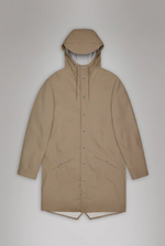 long jacket, rains, beige, waterproof, waterproof jacket, waterproofs, rain jacket, rain coat