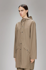 long jacket, rains, beige, waterproof, waterproof jacket, waterproofs, rain jacket, rain coat