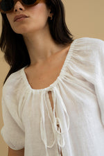 MUS & BOMBON - Unimak Top
linen top, linen shirt, tie up, linen tie up, linen tie up top, tie up top, summer top, summer shirt, tie up shirt, linen tie up shirt,  vacation top, vacation shirt, holiday shirt, holiday top, linen vacation top, linen vacation shirt, linen holiday top, linen holiday shirt, holiday outfit, vacation outfit, resort wear