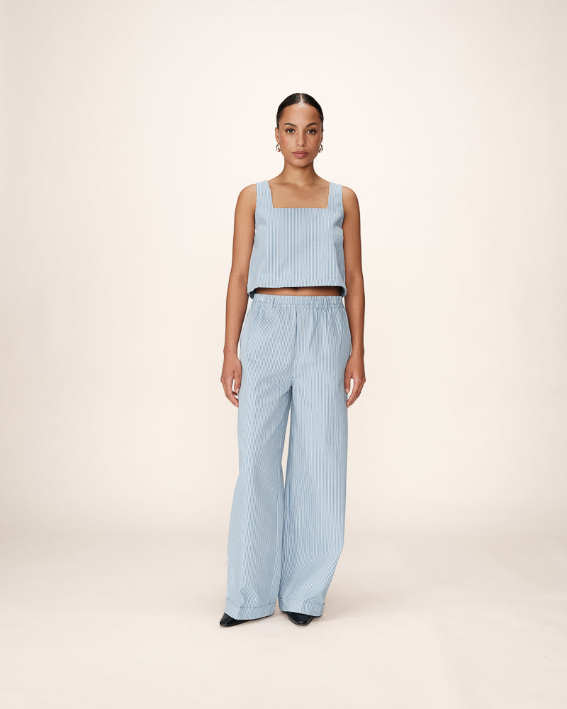 GRACE AND MILA - Patine Pants
pants, trouser, trousers, midrise, midrise pants, mid rise pant, mid trousers, mid rise trousers, matching set, coord, coordinating set, matching, coordinating, pinstripe