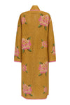 Mustard yellow cardigan with pink floral patterns on a white background
Coastal Granny Maxi Cardigan