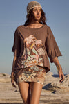 Villa Tropic Oversized Biker Tee