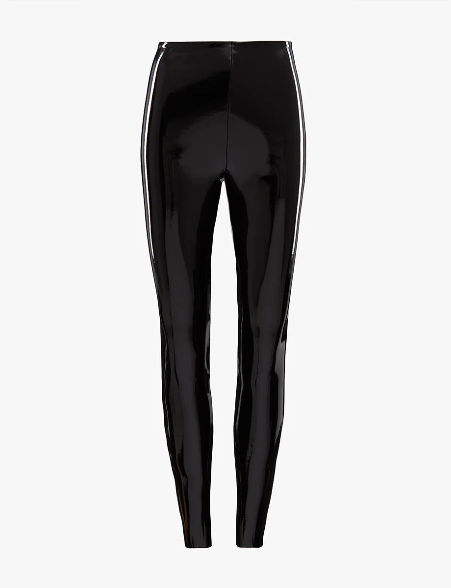 Faux Patent Leather Legging - Black – States of Summer