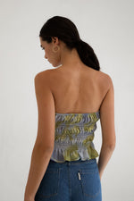 MUS & BOMBON - Sulawesi Top
colourful top, strapless top, ruched top, ruching, summer top, summer shirt, spring top, spring shirt, spring sleeveless top, summer sleeveless top, vacation wear, vacation outfit, vacation top, vacation shirt, holiday shirt, holiday top, holiday outfit, holiday, vacation, floral, flowers, flower top, floral top